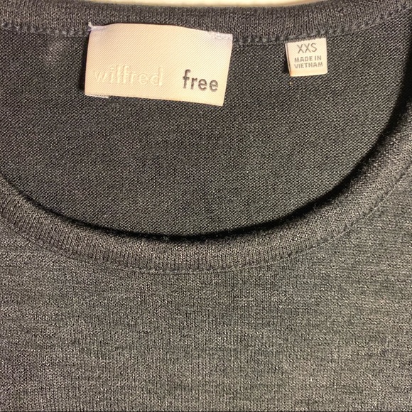 Aritzia Wilfred BLACK Cold-shoulder Sweater - Picture 4 of 6